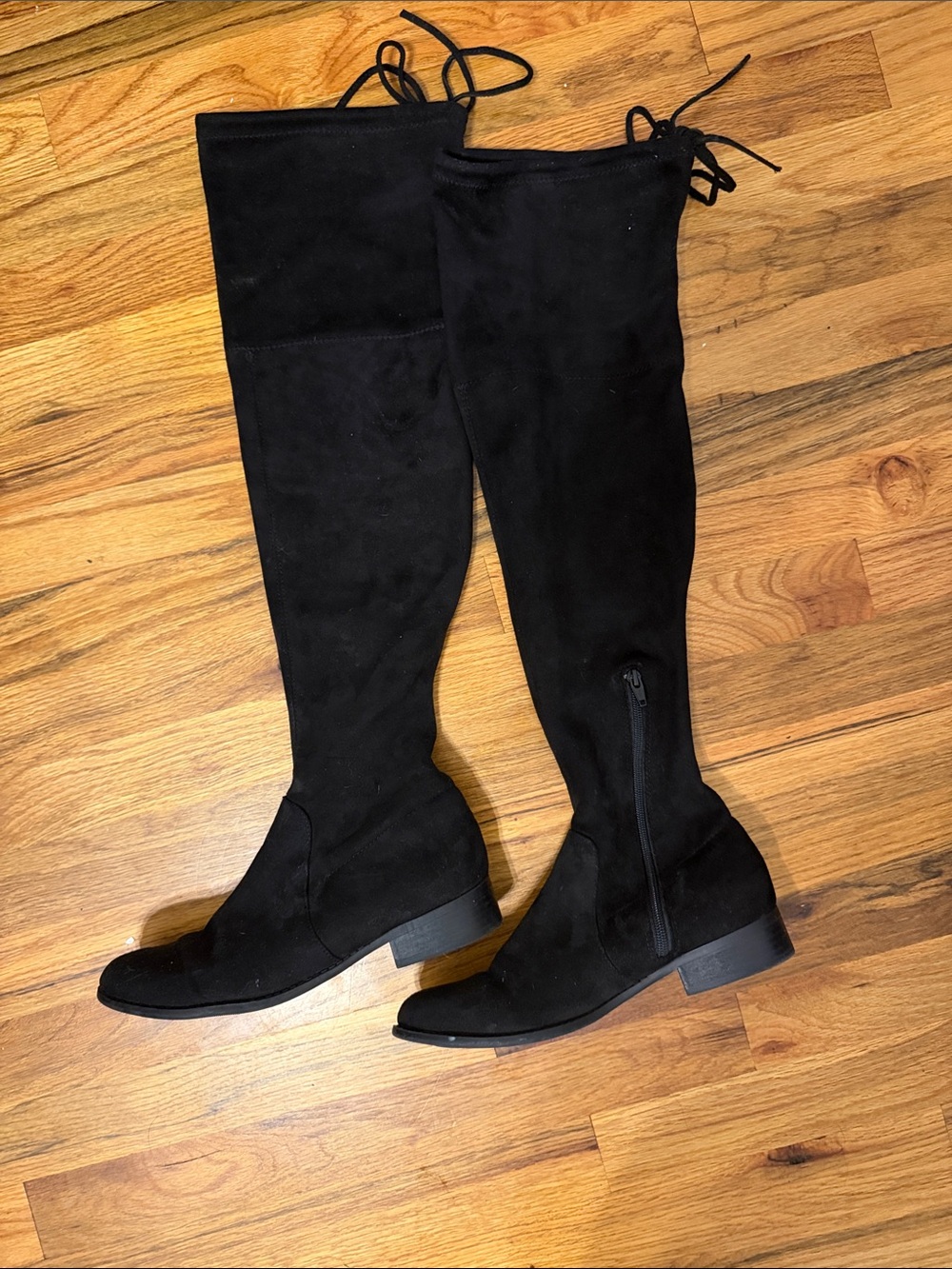 Women's Black Over-the-Knee Riding Boots 8.5